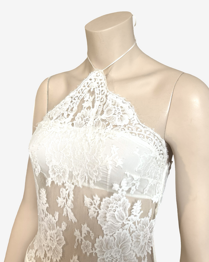 La Perla White Body Laces