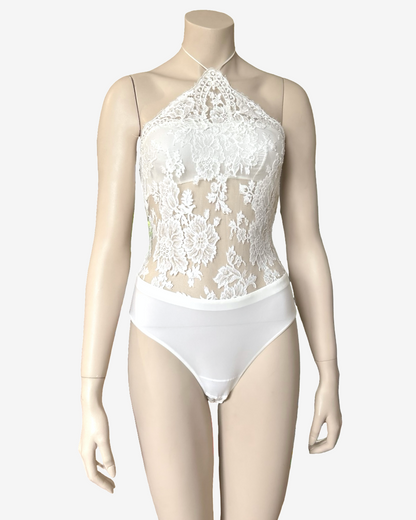 La Perla White Body Laces
