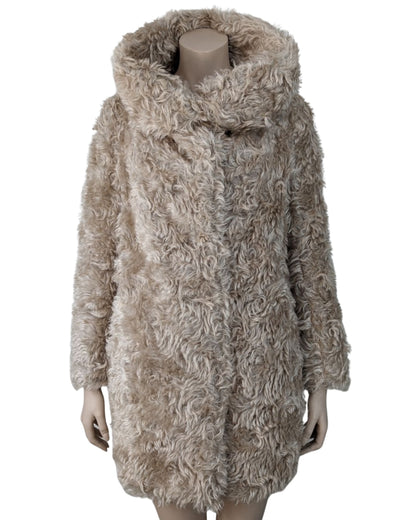 Prada F/W 2007 Beige Faux Fur Coat