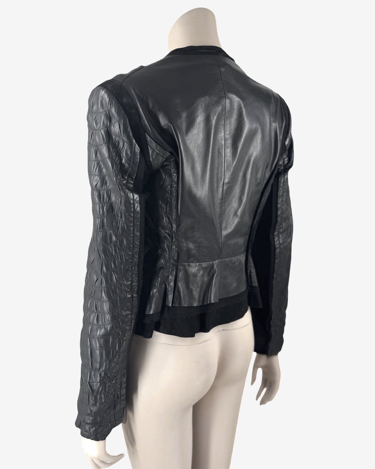 Roberto Cavalli Crocodile Embossed Leather Jacket