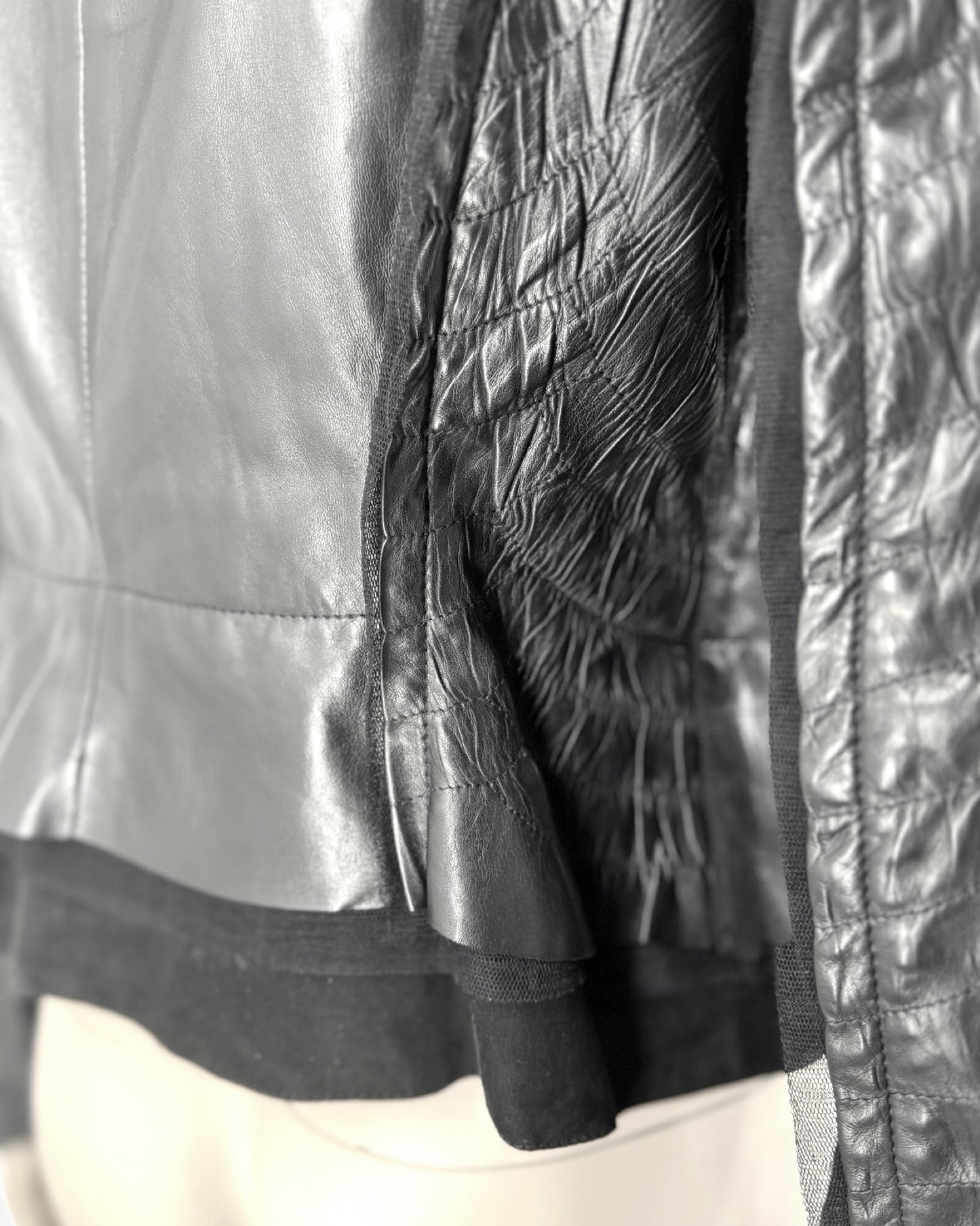 Roberto Cavalli Crocodile Embossed Leather Jacket