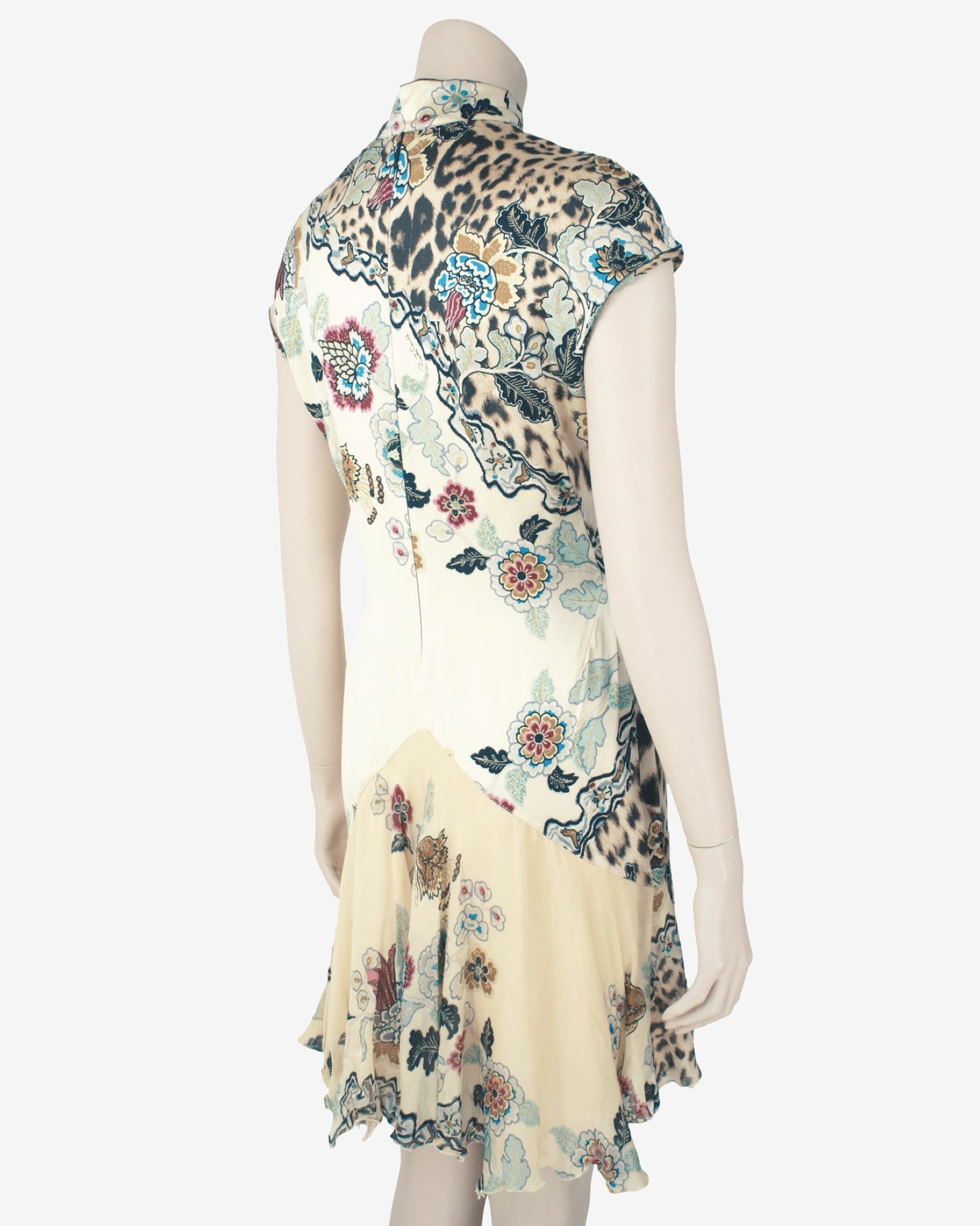 Roberto Cavalli - S/S 2003 Iconic Chinoiserie Silk Nacre Dress