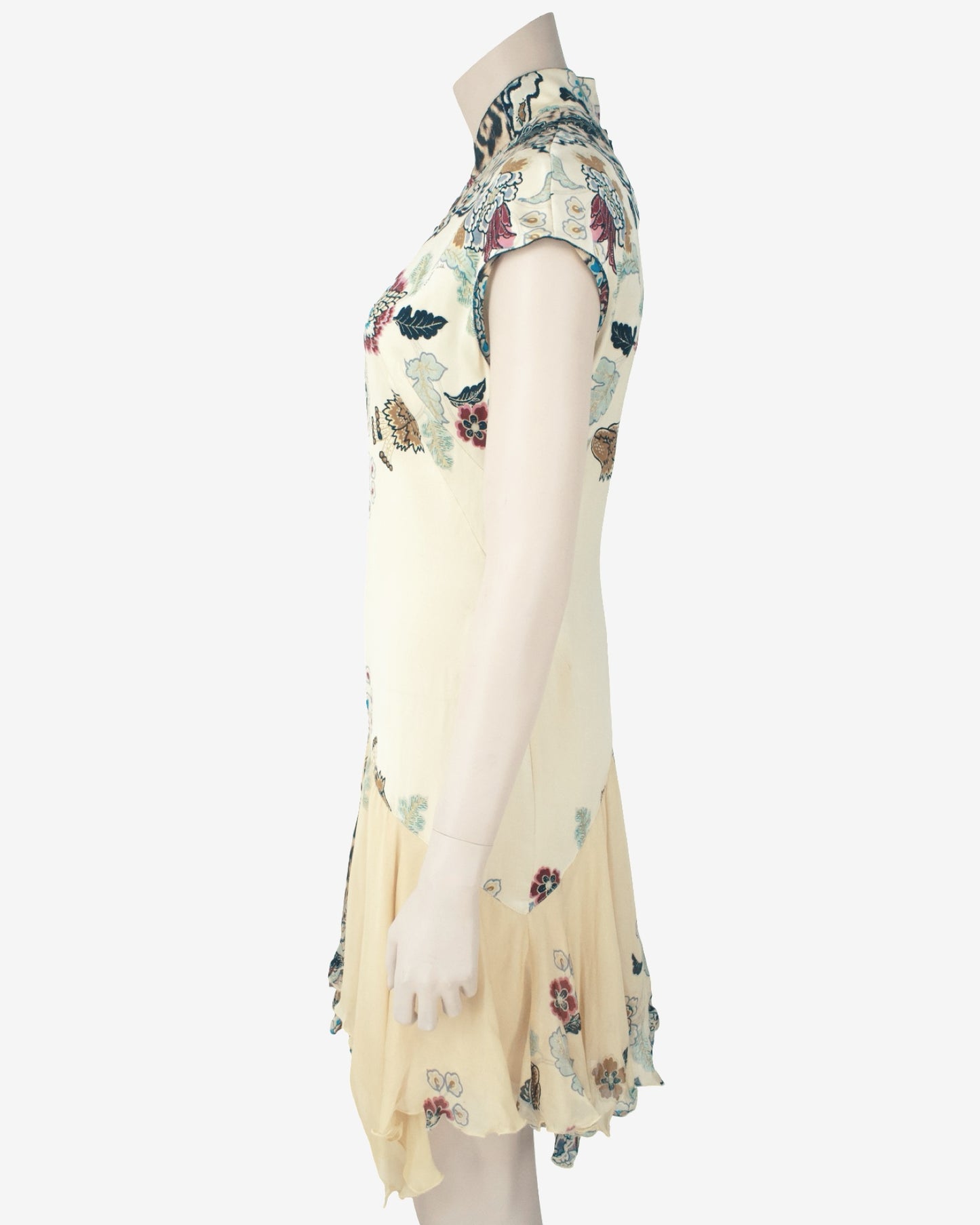 Roberto Cavalli - S/S 2003 Iconic Chinoiserie Silk Nacre Dress
