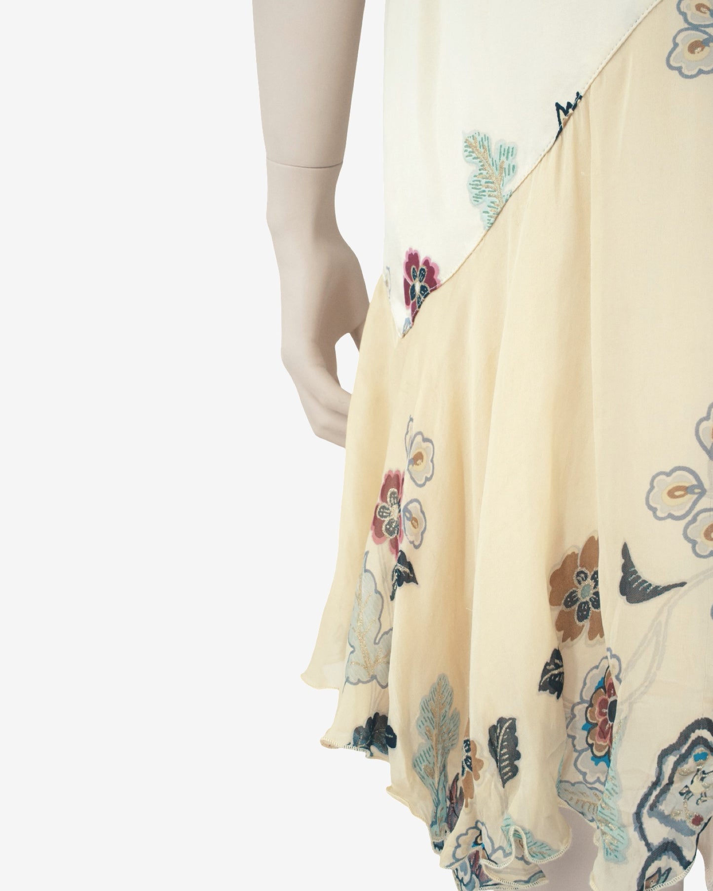 Roberto Cavalli - S/S 2003 Iconic Chinoiserie Silk Nacre Dress