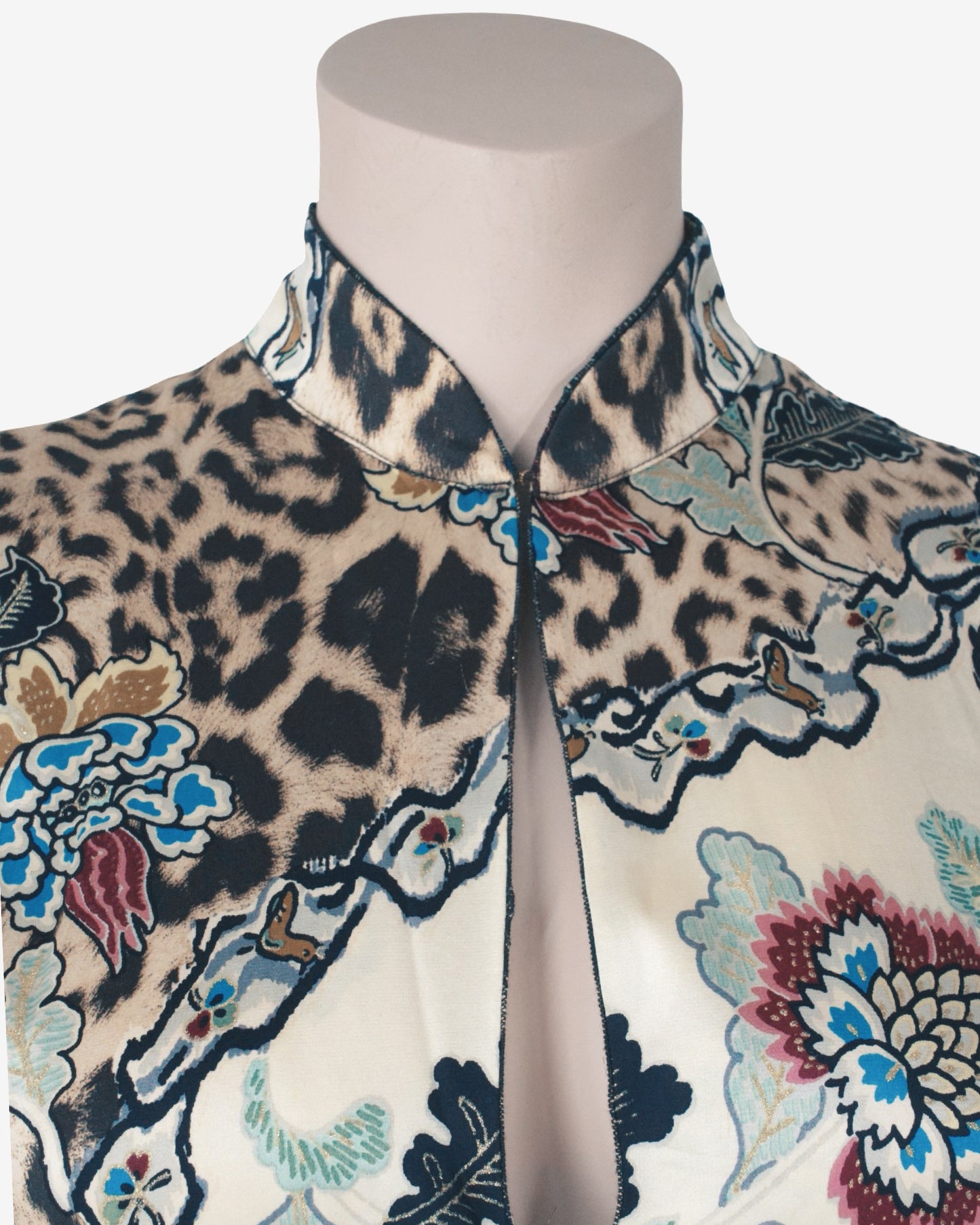 Roberto Cavalli - S/S 2003 Iconic Chinoiserie Silk Nacre Dress