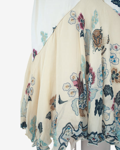 Roberto Cavalli - S/S 2003 Iconic Chinoiserie Silk Nacre Dress
