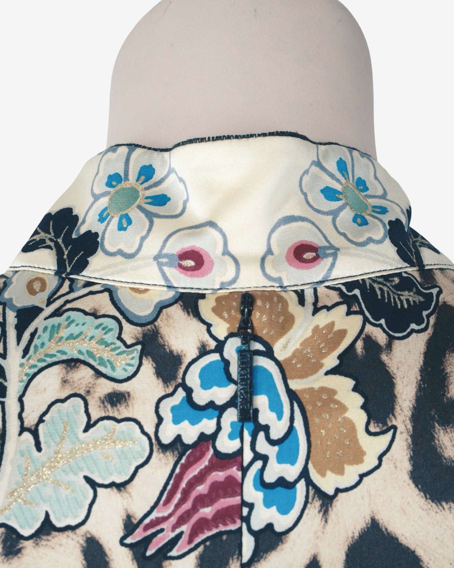 Roberto Cavalli - S/S 2003 Iconic Chinoiserie Silk Nacre Dress