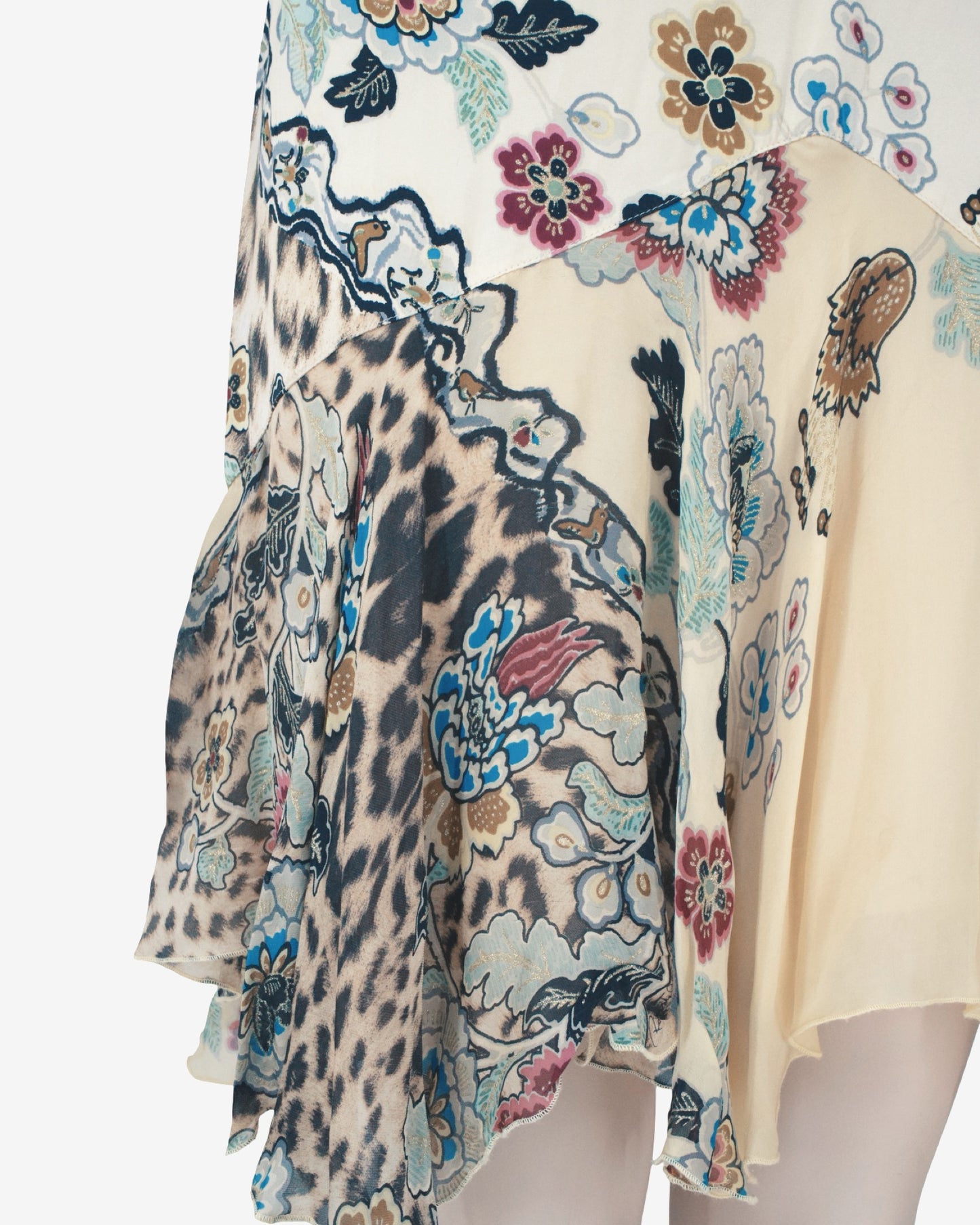 Roberto Cavalli - S/S 2003 Iconic Chinoiserie Silk Nacre Dress