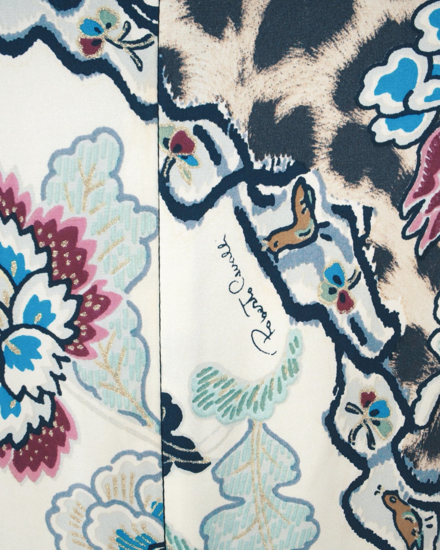 Roberto Cavalli - S/S 2003 Iconic Chinoiserie Silk Nacre Dress