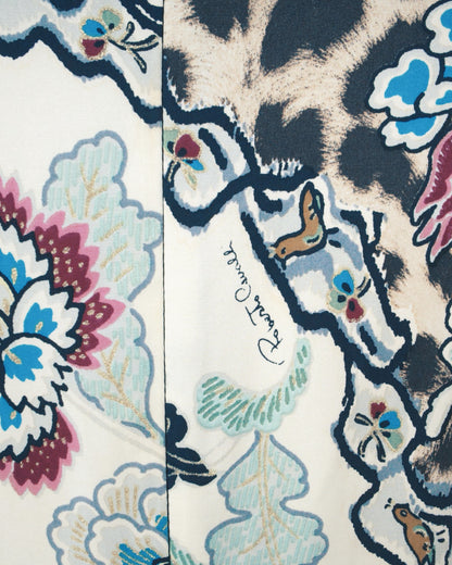Roberto Cavalli - S/S 2003 Iconic Chinoiserie Silk Nacre Dress