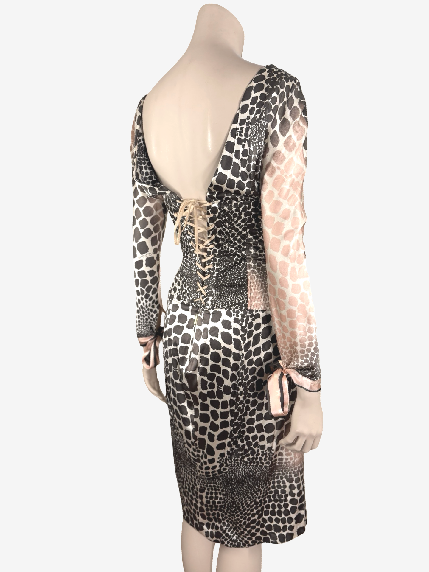 Roberto Cavalli Silk Cheetah Print Dress