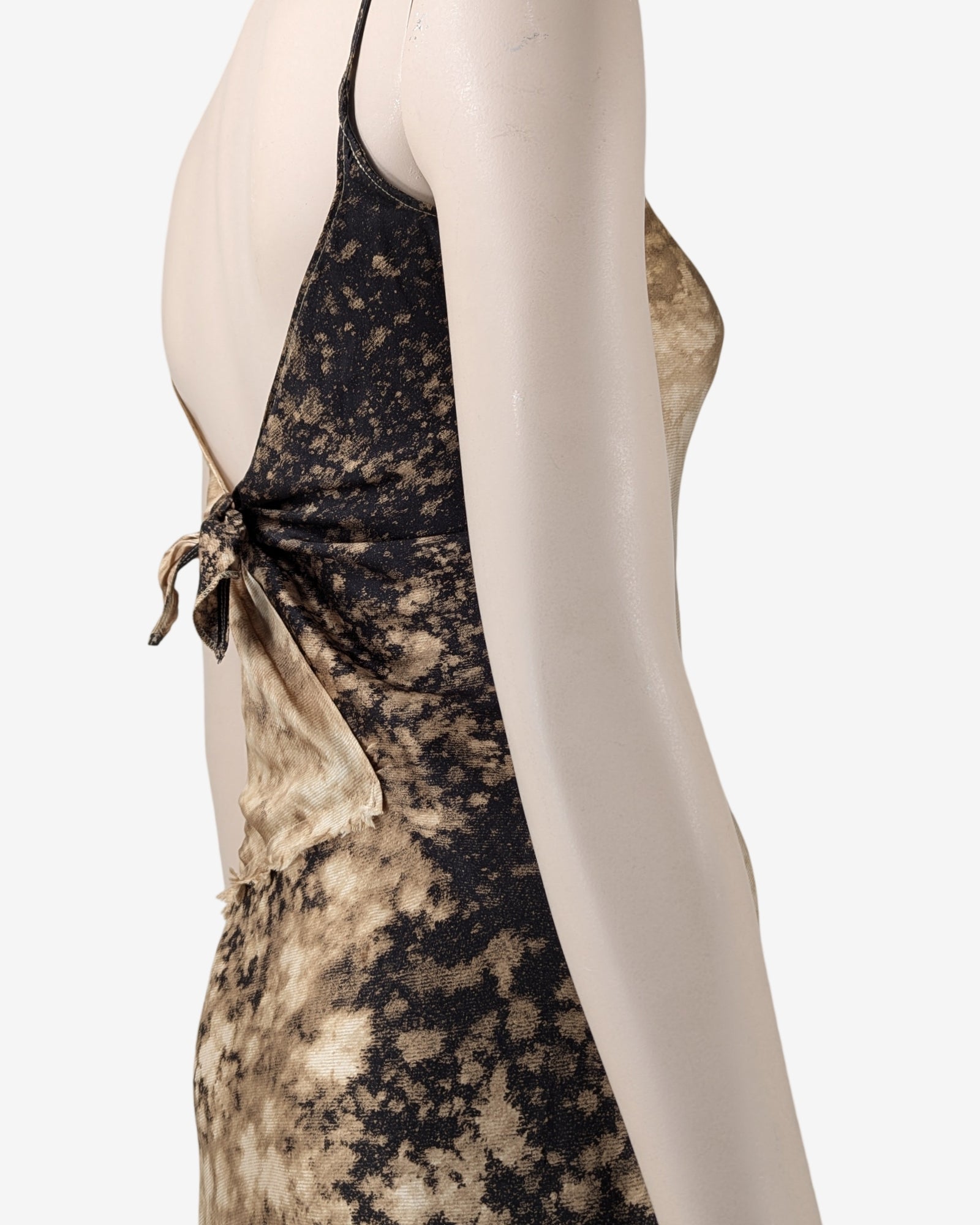 Roberto Cavalli Tan Abstract and Leopard Print Slip Dress – SOIR Roberto Cavalli Tan Abstract and Leopard Print Slip Dress – SOIR