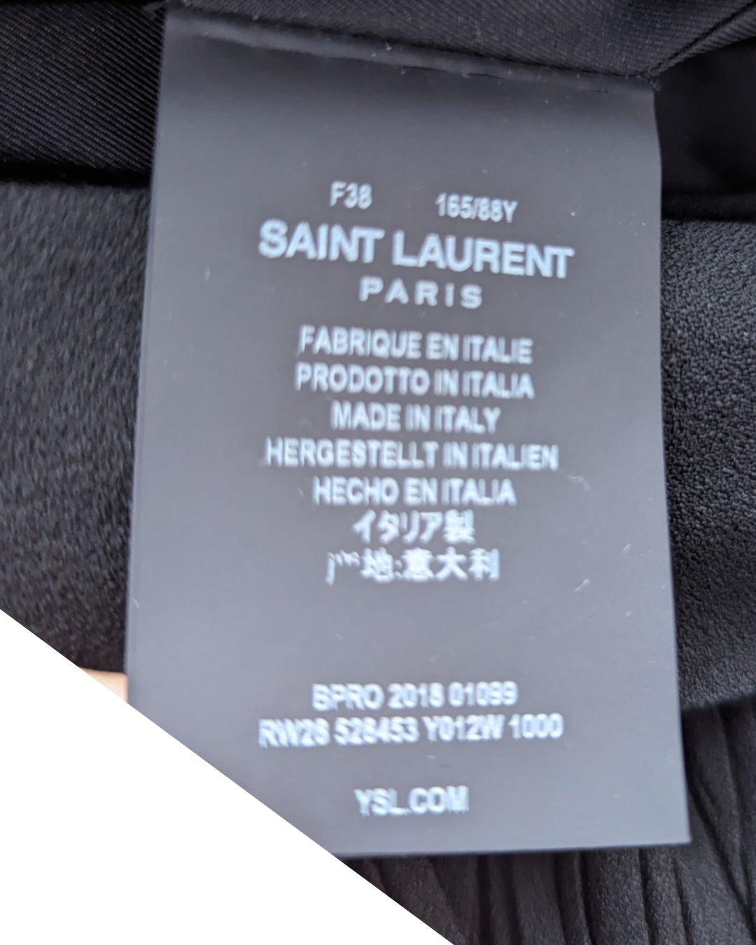 Saint Laurent F/W 2018 Black Dress by Anthony Vaccarello at SoirVintage