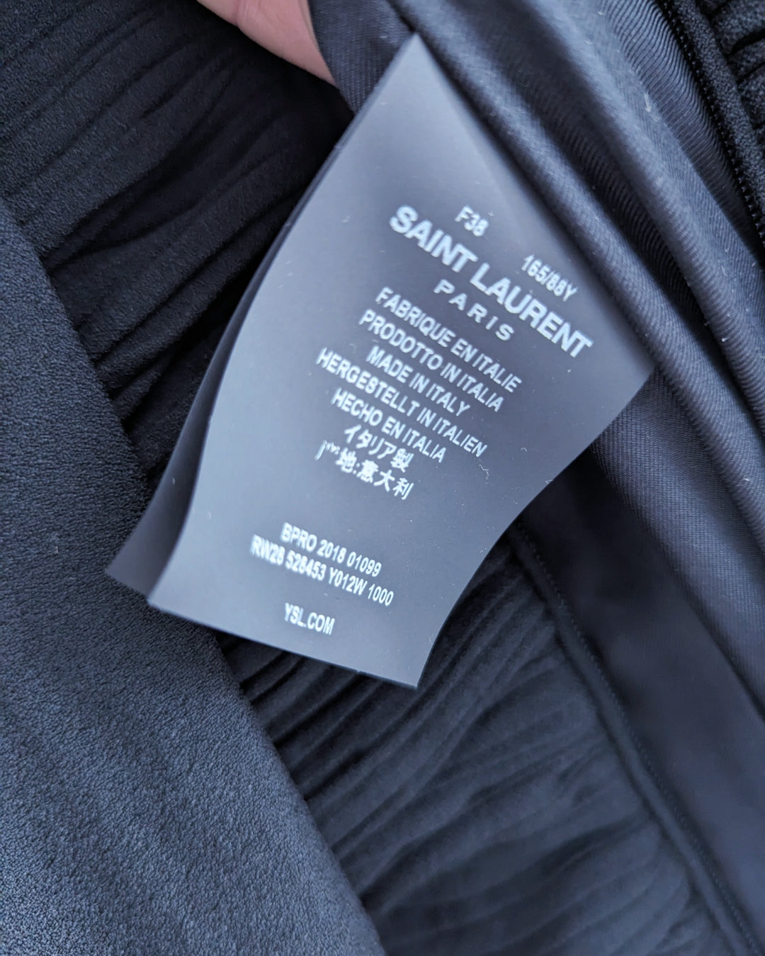 Saint Laurent F/W 2018 Black Dress by Anthony Vaccarello at SoirVintage