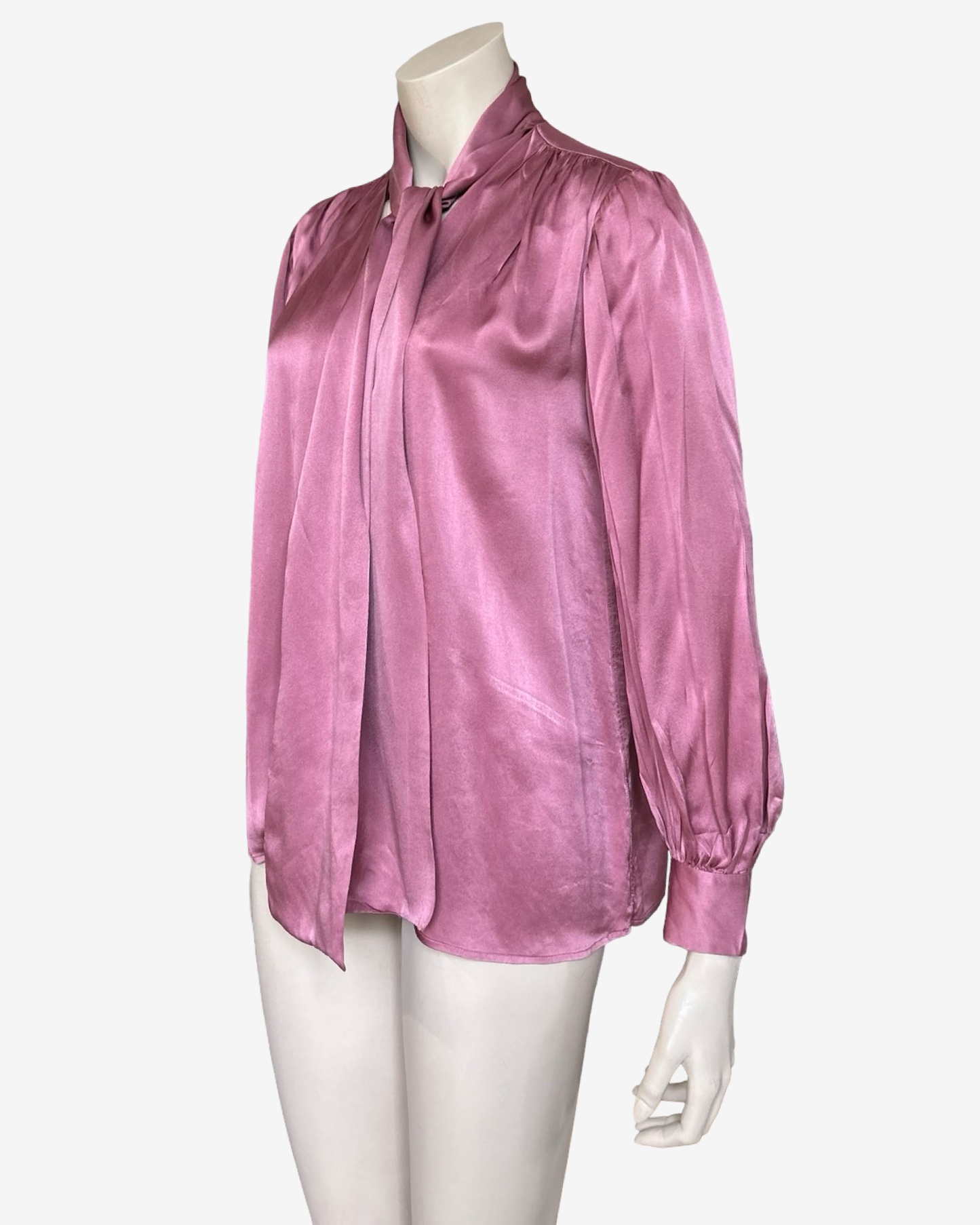 Saint Laurent Framboise Lavaliere shirt