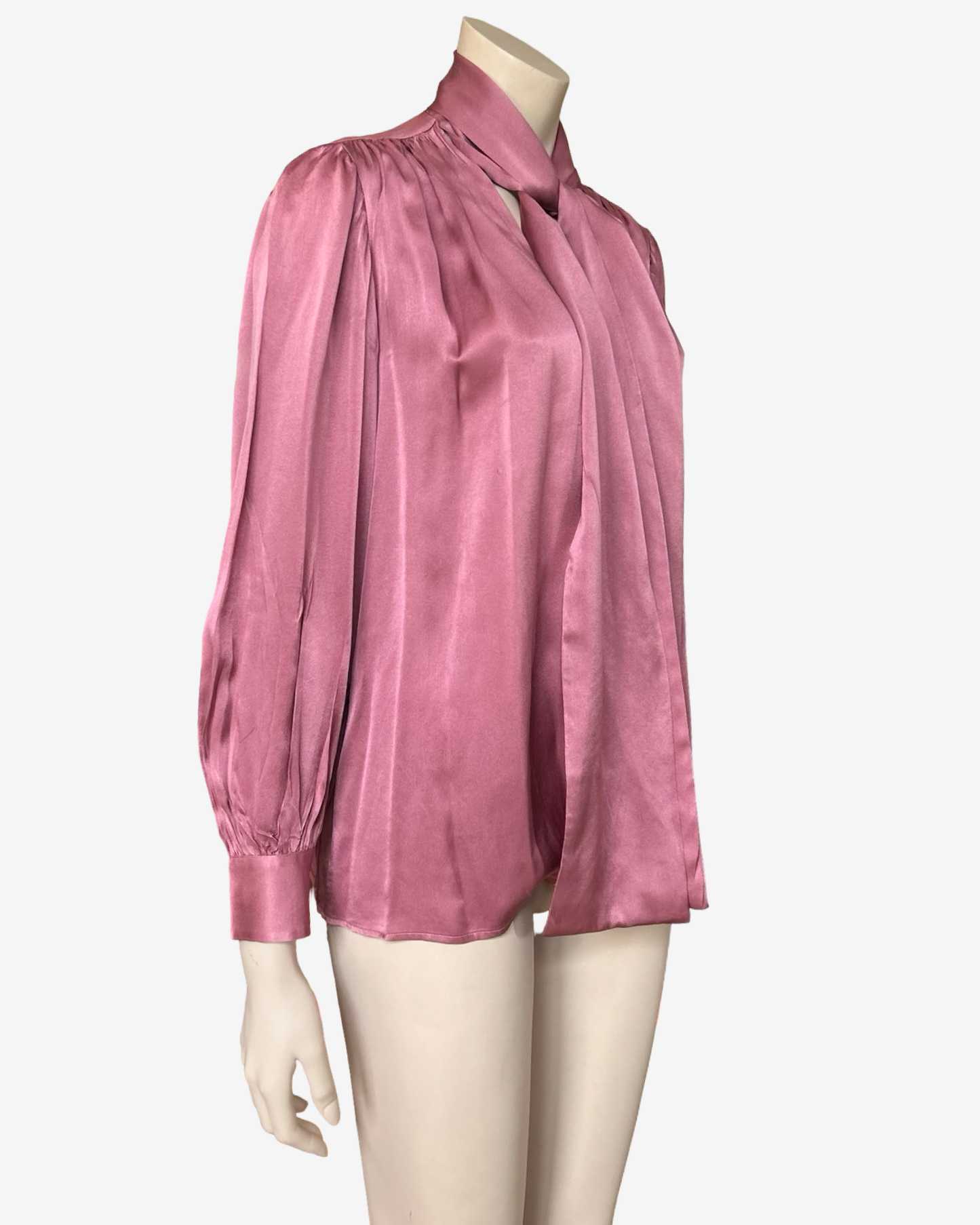 Saint Laurent Framboise Lavaliere shirt