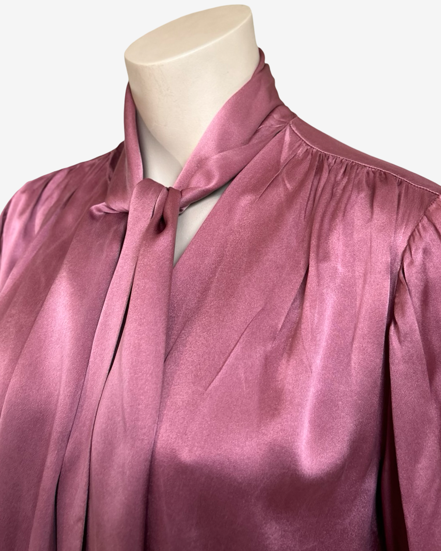 Saint Laurent Framboise Lavaliere shirt