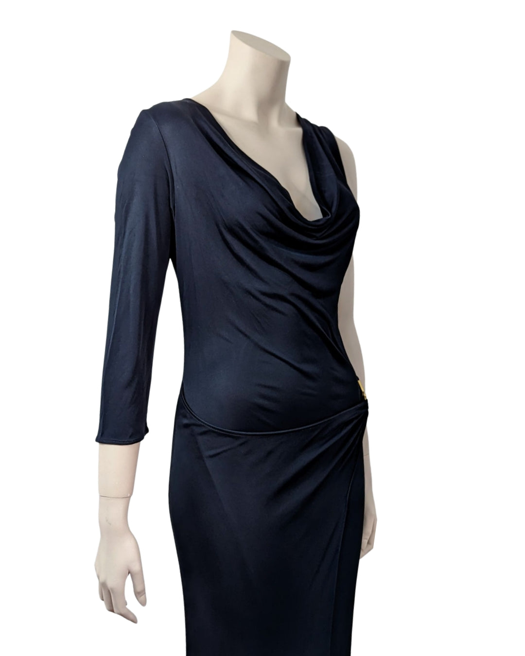 Versace Jeans Couture Asymmetric Maxi Dress at SoirVintage