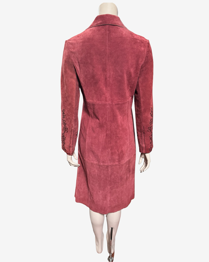 Vintage 70s Rosewood Suede leather Jacket