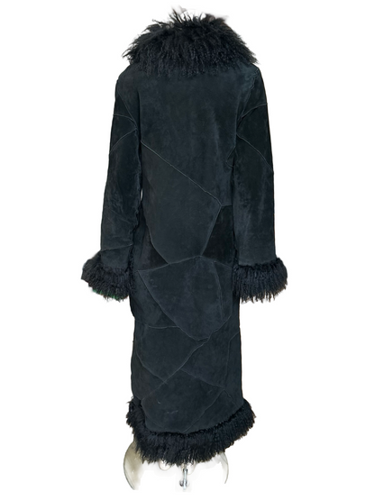 Vintage Black Extra Mongolian Fur