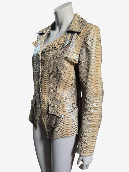 Vintage Python Leather Jacket