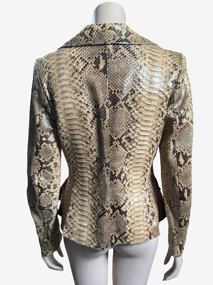 Vintage Python Leather Jacket