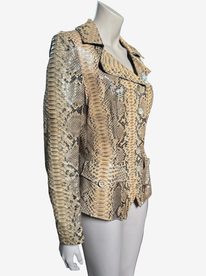 Vintage Python Leather Jacket