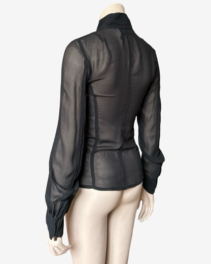 Yves Saint Laurent by Tom Ford 2004 silk zip jacket