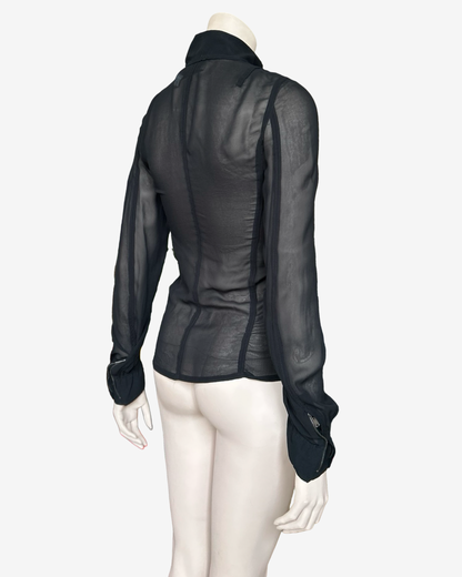 Yves Saint Laurent by Tom Ford 2004 silk zip jacket