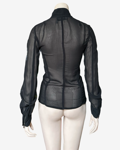 Yves Saint Laurent by Tom Ford 2004 silk zip jacket
