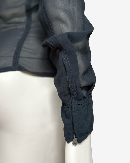 Yves Saint Laurent by Tom Ford 2004 silk zip jacket