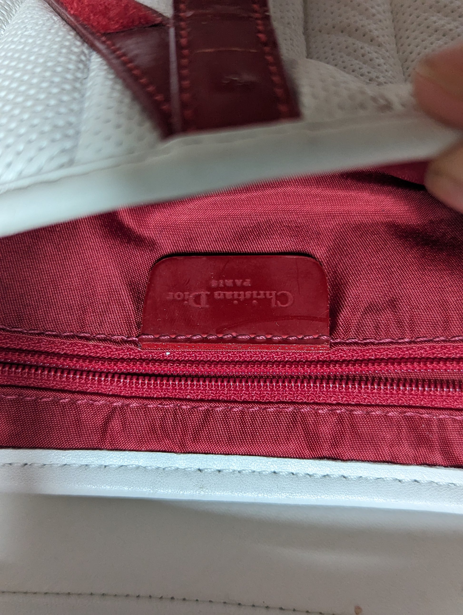 christian dior details saddle bag