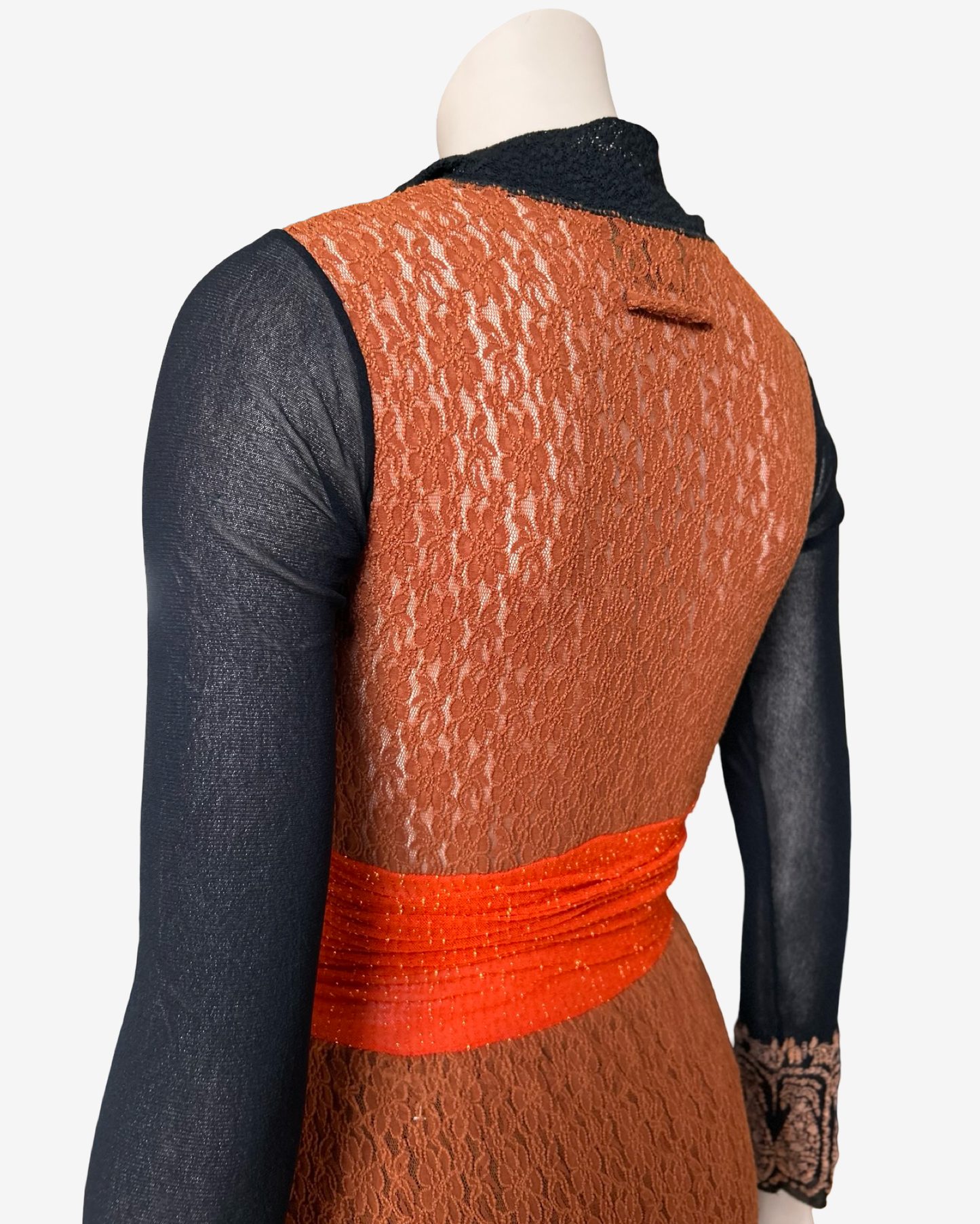 Jean Paul Gaultier S/S 1997 Mesh Patchwork Dress