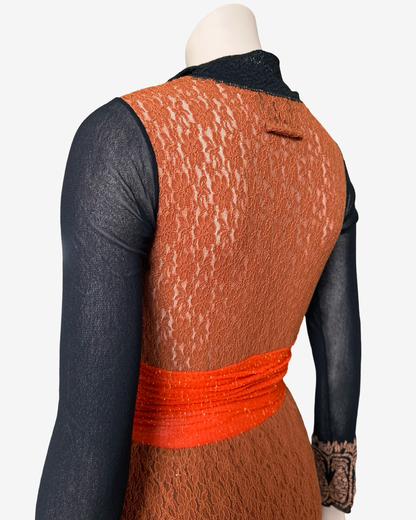 Jean Paul Gaultier S/S 1997 Mesh Patchwork Dress