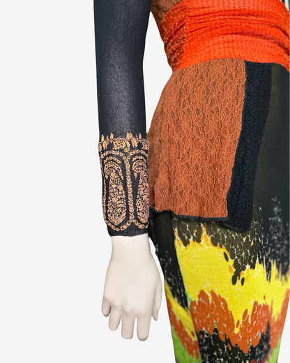 Jean Paul Gaultier S/S 1997 Mesh Patchwork Dress