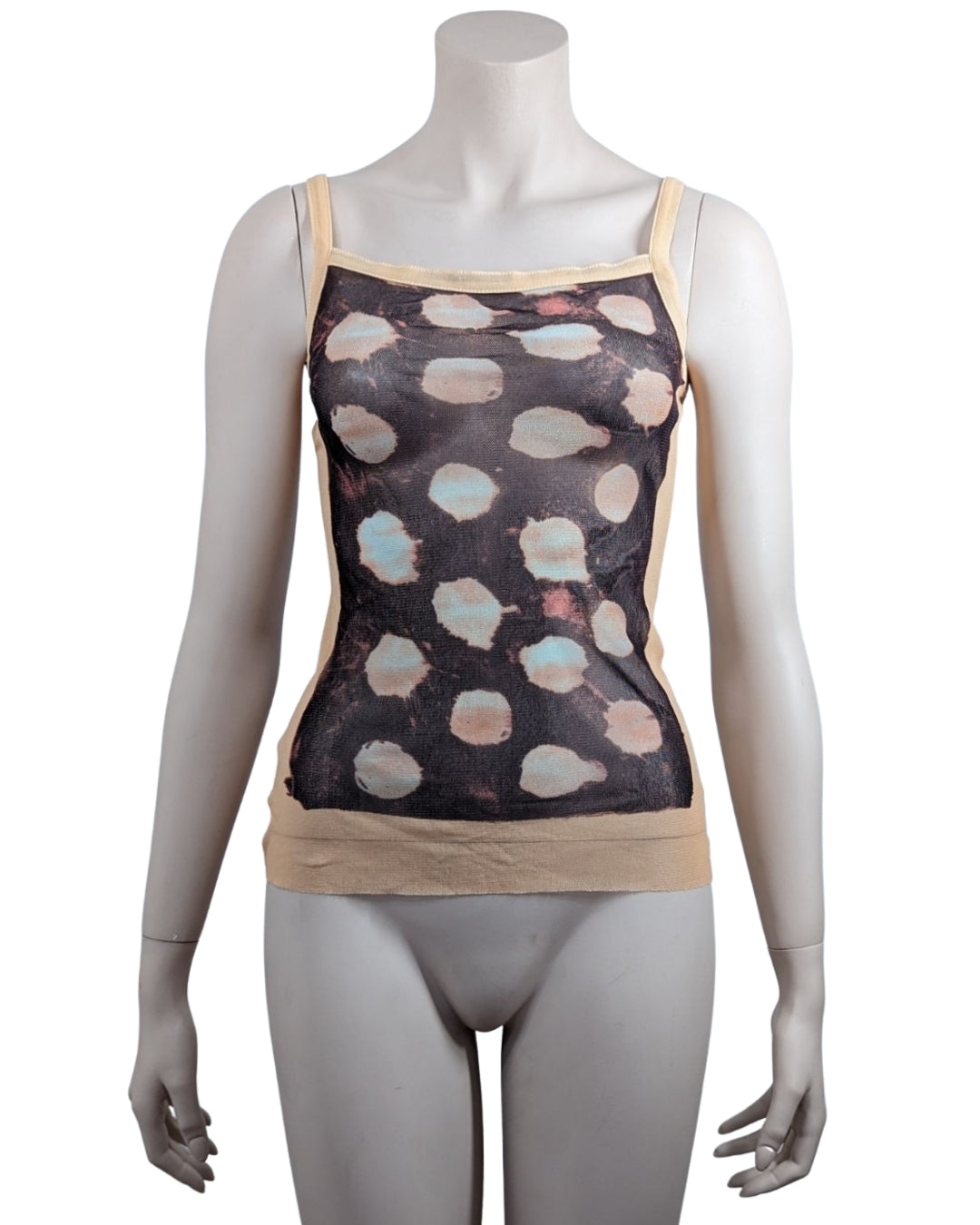 Jean Paul Gaultier Abstract Polka Dots Set Cardigan and Tank Top at SoirVintage