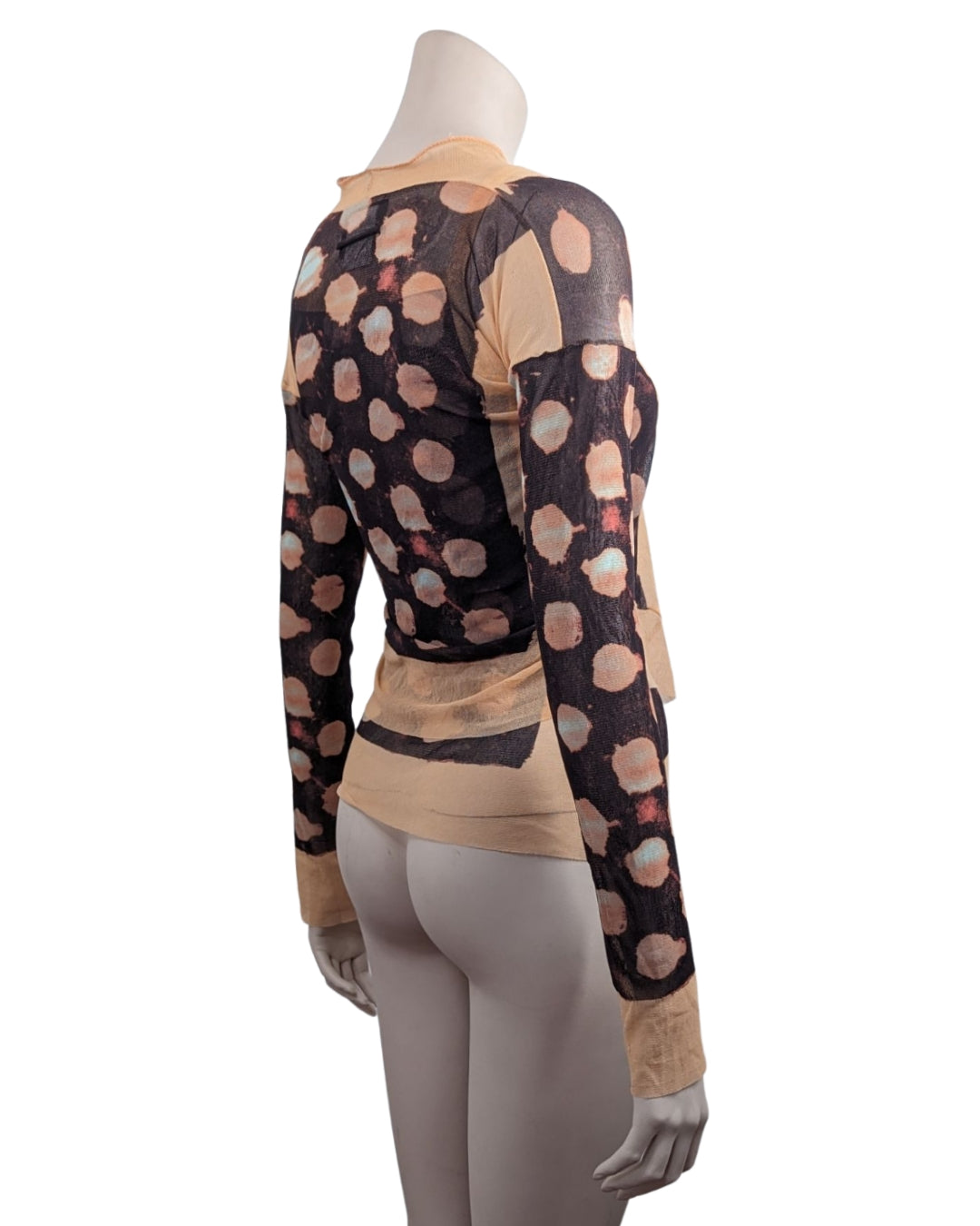 Jean Paul Gaultier Abstract Polka Dots Set Cardigan and Tank Top at SoirVintage