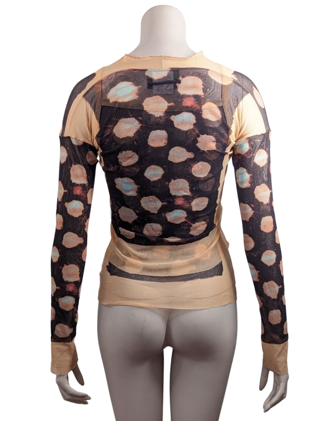 Jean Paul Gaultier Abstract Polka Dots Set Cardigan and Tank Top at SoirVintage
