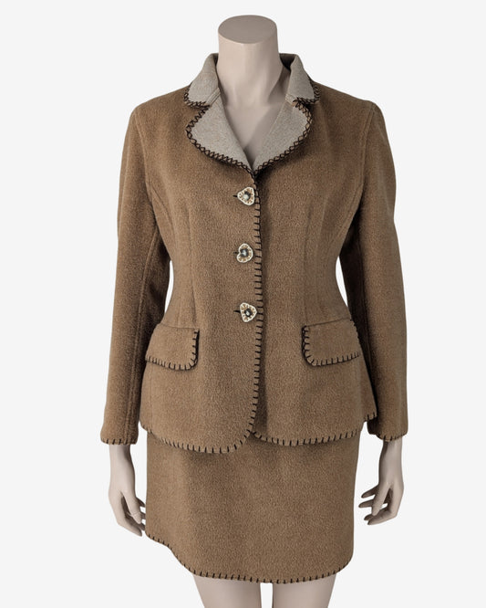 Moschino Couture Wool Skirt Suits