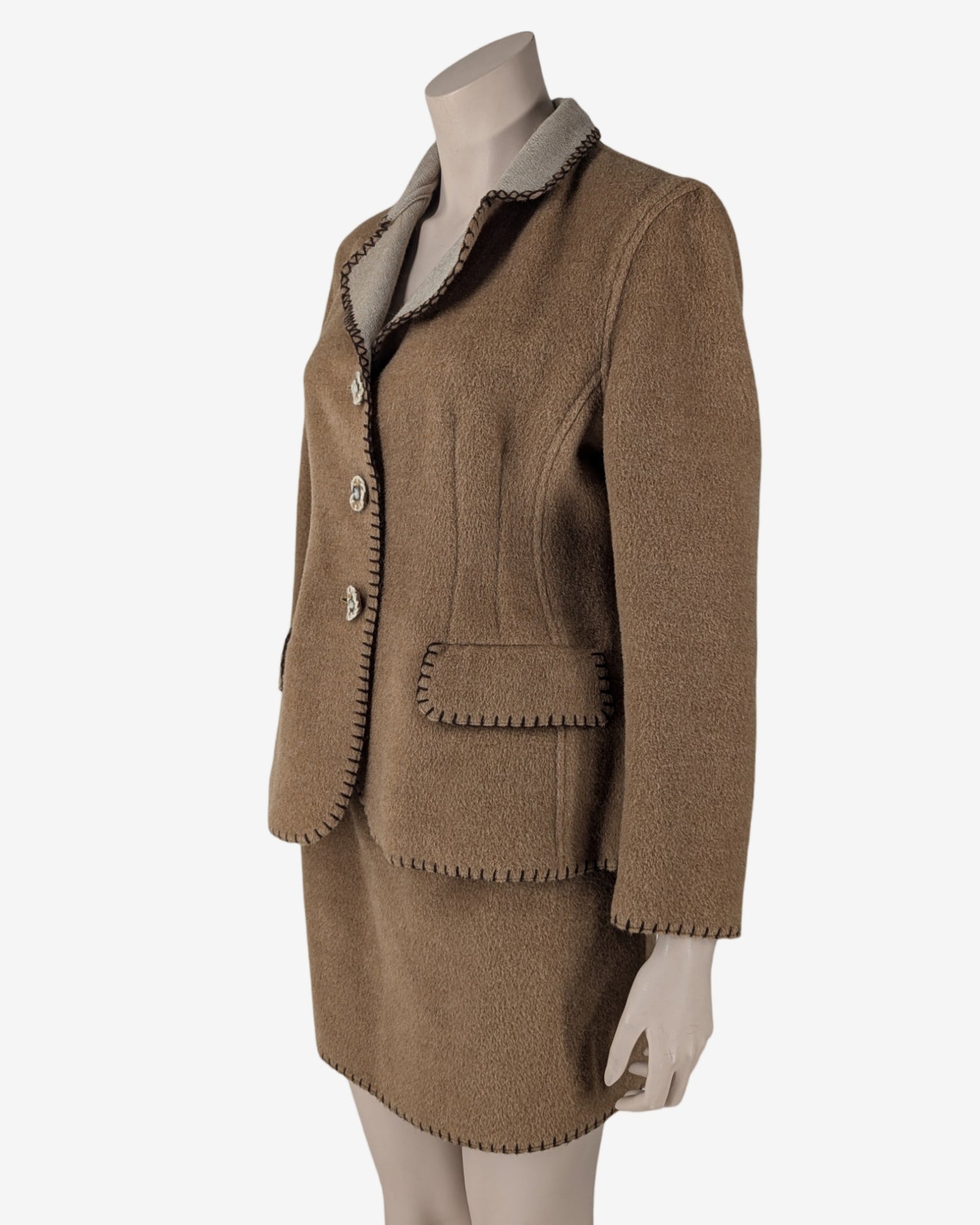 Moschino Couture Wool Skirt Suits