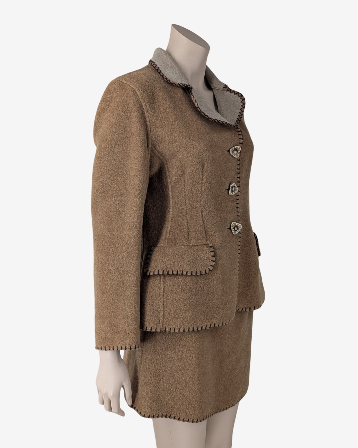 Moschino Couture Wool Skirt Suits