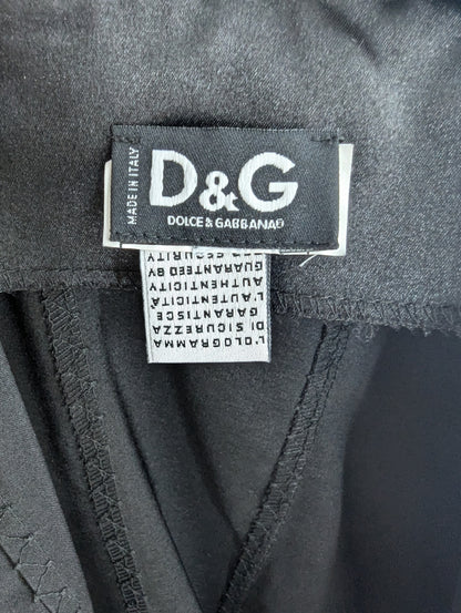 D&G by Dolce & Gabbana Fall Winter 2003 Laces Insert Midi Dress