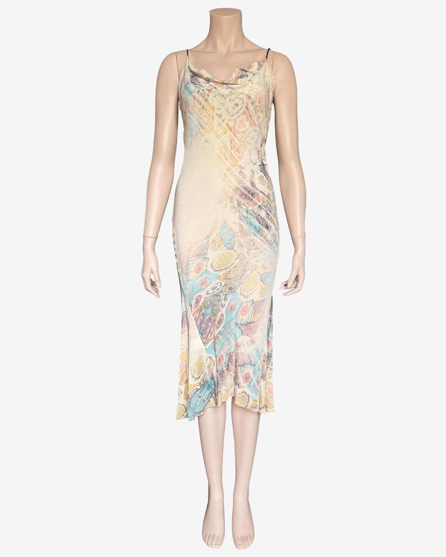 Roberto Cavalli S/S2002 Long Mermaid Silk Dress
