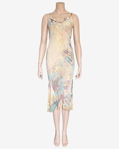 Roberto Cavalli S/S2002 Long Mermaid Silk Dress
