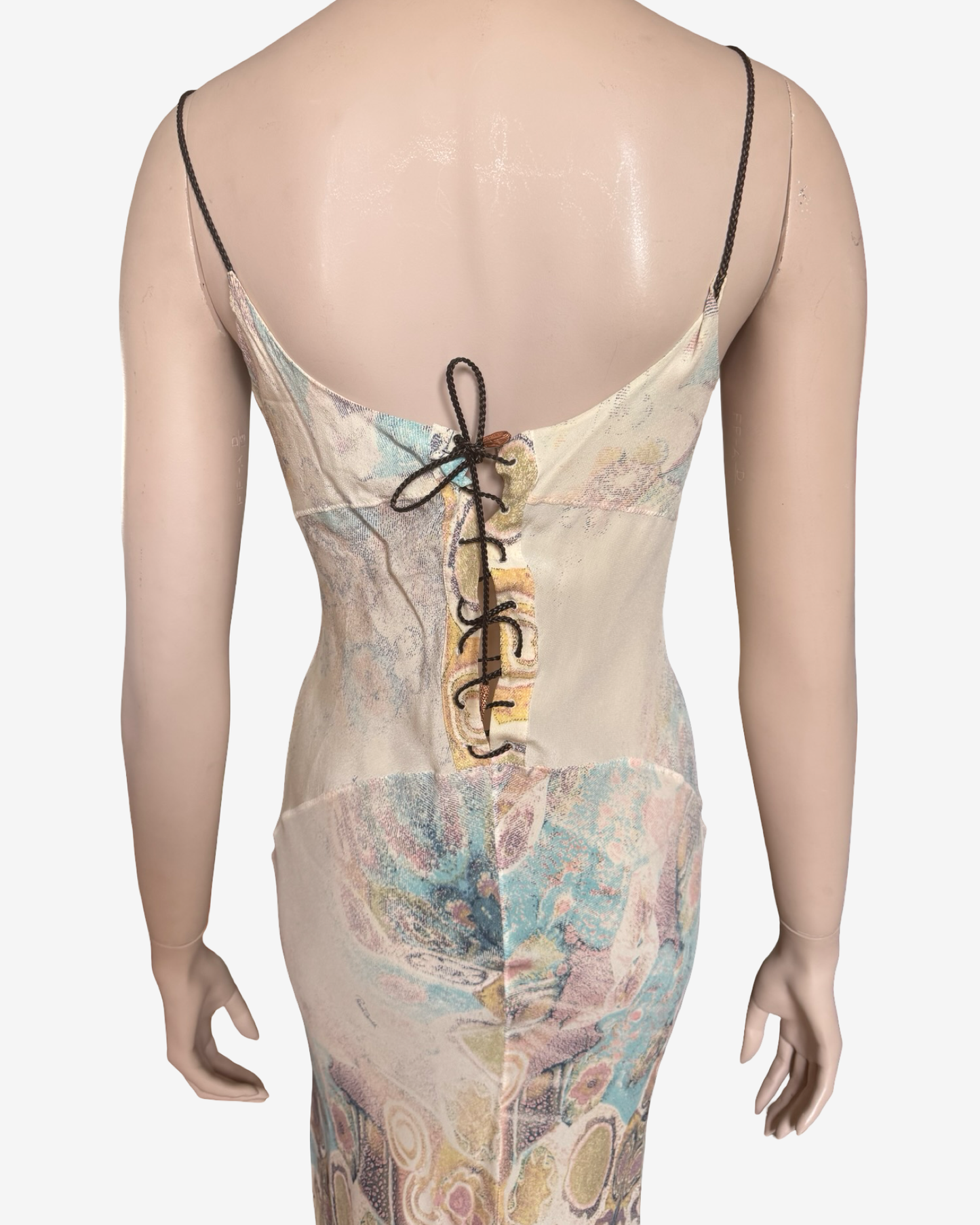 Roberto Cavalli S/S2002 Long Mermaid Silk Dress