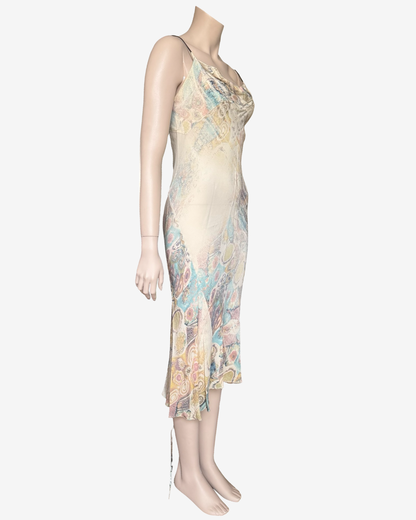 Roberto Cavalli S/S2002 Long Mermaid Silk Dress