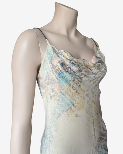 Roberto Cavalli S/S2002 Long Mermaid Silk Dress