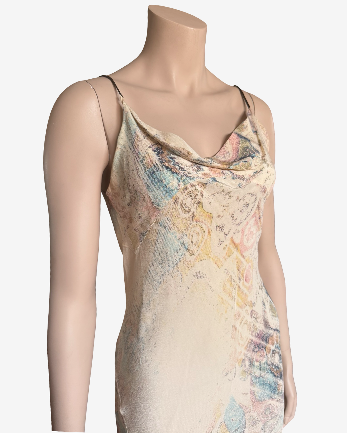 Roberto Cavalli S/S2002 Long Mermaid Silk Dress