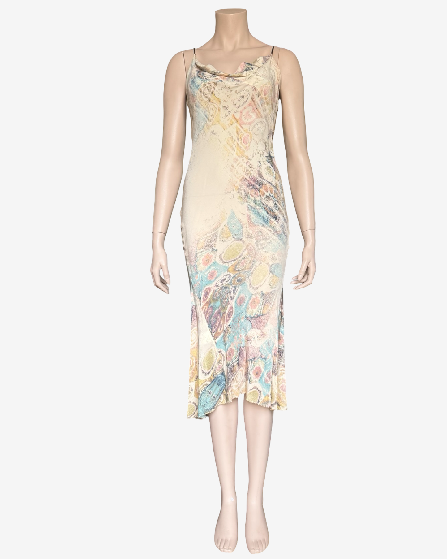 Roberto Cavalli S/S2002 Long Mermaid Silk Dress