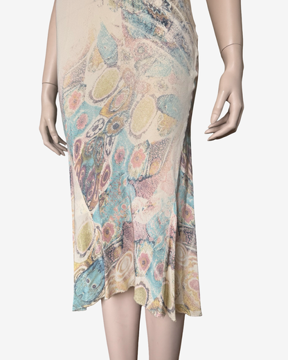 Roberto Cavalli S/S2002 Long Mermaid Silk Dress